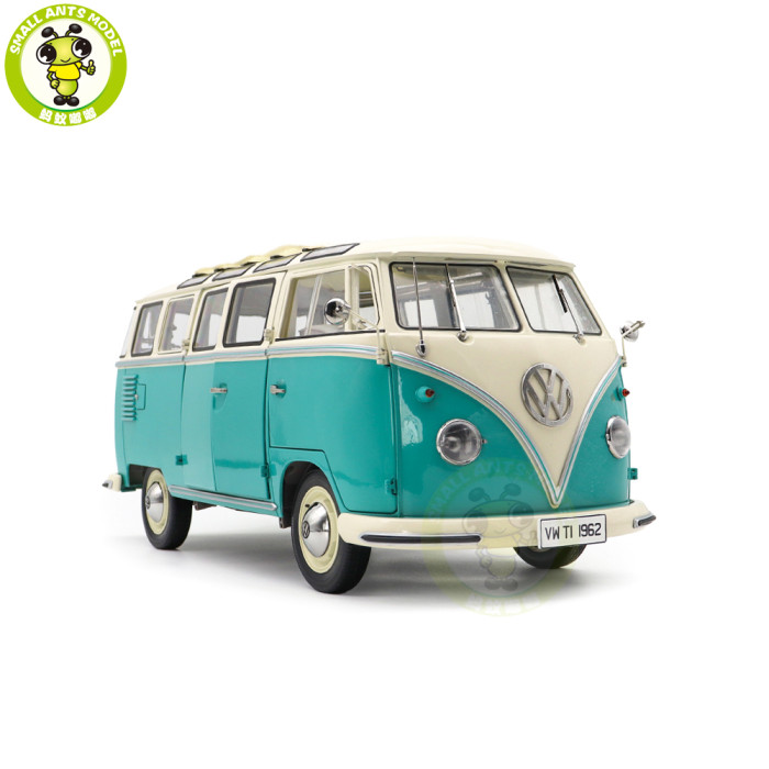 1/12 Sunstar 1962 Volkswagen VW Samba Bus Diecast Model Toys Car Gifts For Friends
