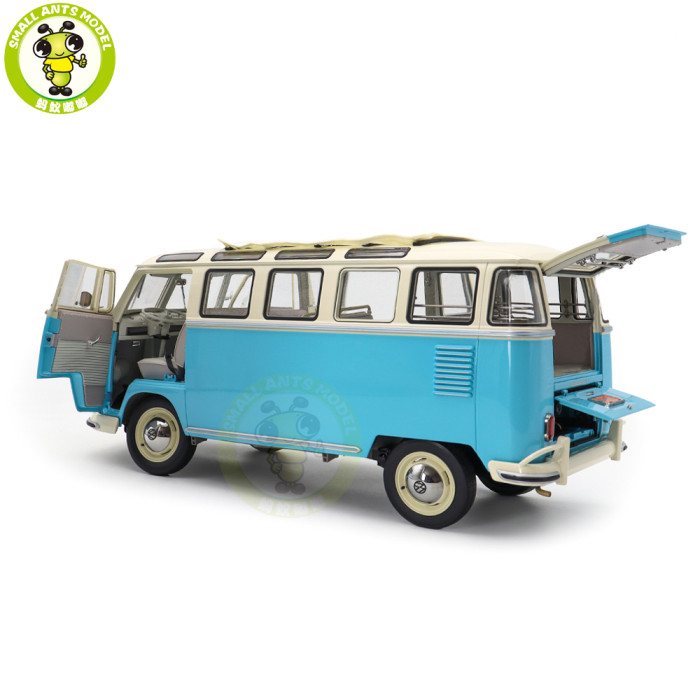 1/12 Sunstar 1962 Volkswagen VW Samba Bus Diecast Model Toys Car Gifts For Friends