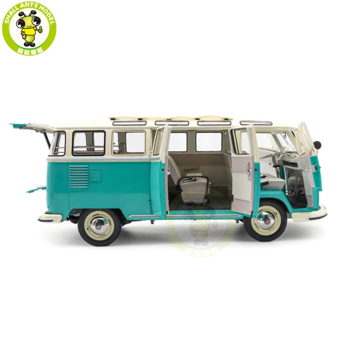 1/12 Sunstar 1962 Volkswagen VW Samba Bus Diecast Model Toys Car Gifts For Friends