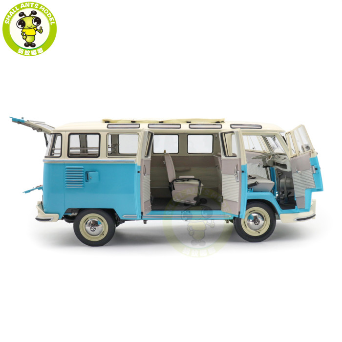 1/12 Sunstar 1962 Volkswagen VW Samba Bus Diecast Model Toys Car Gifts For Friends