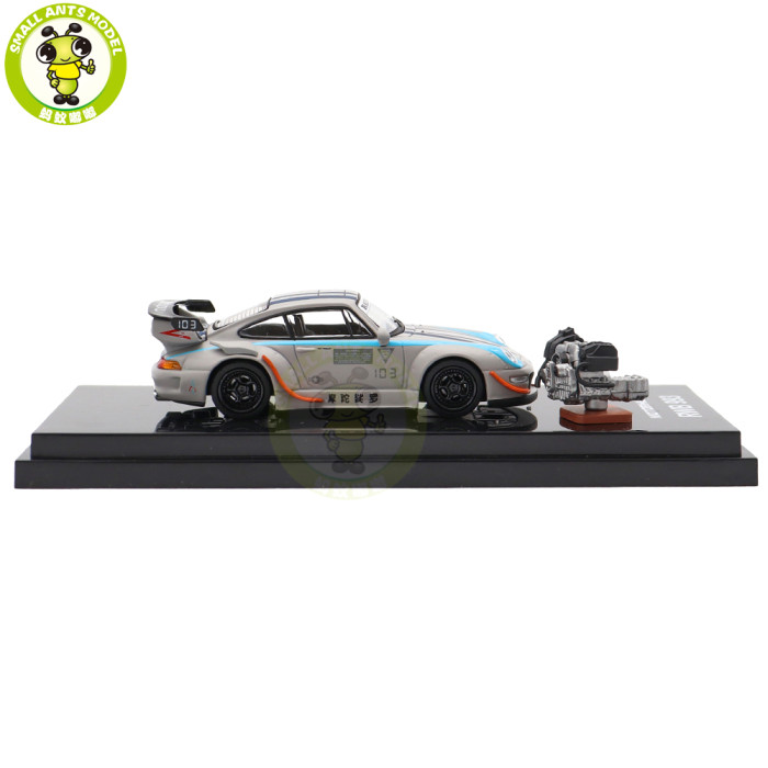 1/64 RWB Porsche 993 Motozolo Motorhelix Diecast Model Car Gifts For Friends