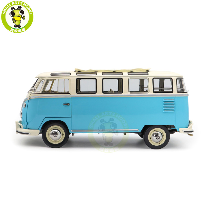 1/12 Sunstar 1962 Volkswagen VW Samba Bus Diecast Model Toys Car Gifts For Friends