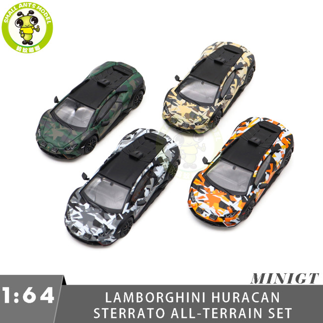 1/64 MINIGT Lamborghini Huracan Sterrato All-Terrain Set Diecast Model Toy Car Gifts For Friends
