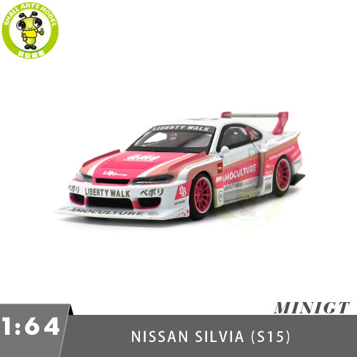 1/64 MINIGT Nissan Silvia S15 LB-Super Silhouette Diecast Model Toy Car Gifts For Friends