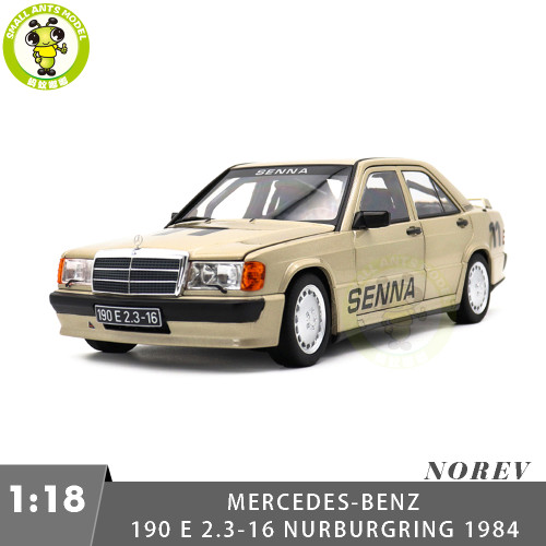 1/18 Mercedes Benz 190E EVO 2.3-16 Nurburgring 1984 Race Of Champions Norev 183832 Ayrton Senna Diecast Model Car