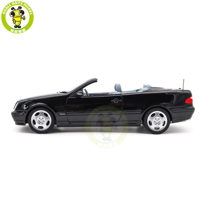 1/18 Mercedes Benz CLK Class Cabriolet A208 2000 Norev 183342 Black Diecast Model Toys Car Gifts For Friends
