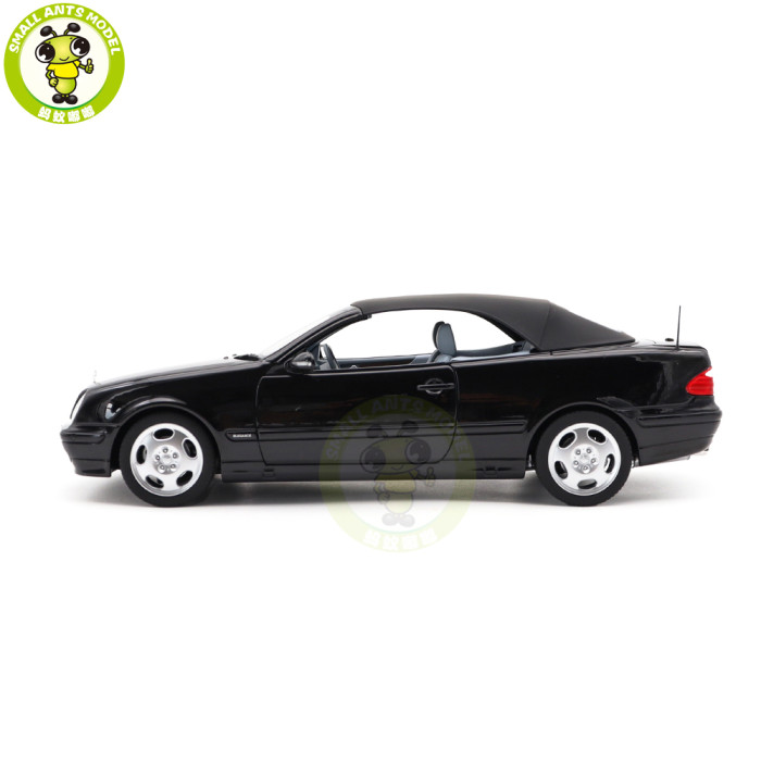 1/18 Mercedes Benz CLK Class Cabriolet A208 2000 Norev 183342 Black Diecast Model Toys Car Gifts For Friends