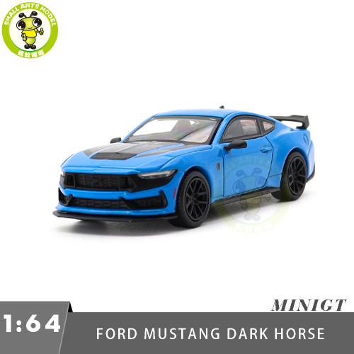 1/64 Ford Mustang Dark Horse MINIGT Diecast Model Toy Car Gifts For Friends Father