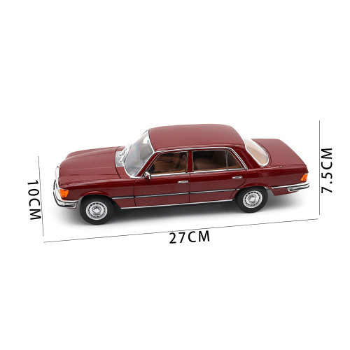 1/18 Mercedes-Benz 350 SEL Type W116 1979 Norev 183977 Middle Red DB516 Diecast Model Toy Car Gifts For Friends