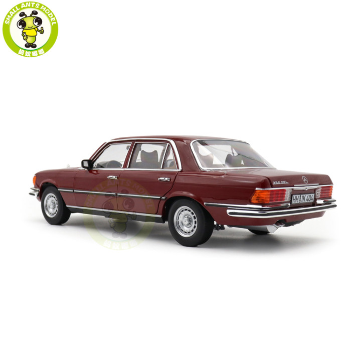 1/18 Mercedes-Benz 350 SEL Type W116 1979 Norev 183977 Middle Red DB516 Diecast Model Toy Car Gifts For Friends