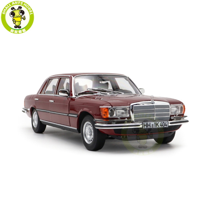 1/18 Mercedes-Benz 350 SEL Type W116 1979 Norev 183977 Middle Red DB516 Diecast Model Toy Car Gifts For Friends