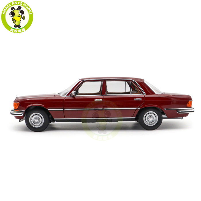 1/18 Mercedes-Benz 350 SEL Type W116 1979 Norev 183977 Middle Red DB516 Diecast Model Toy Car Gifts For Friends