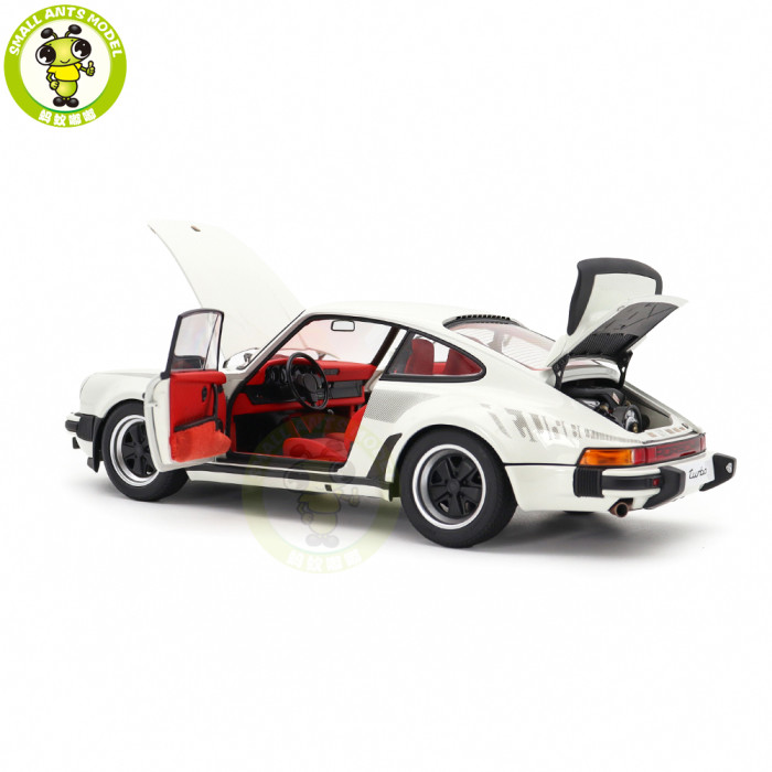 1/18 Porsche 911 Turbo 3.0 930 AUTOart 78113 Grand Prix White W / Turbo Stripes Model Toy Cars Gifts For Friends