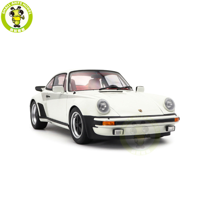1/18 Porsche 911 Turbo 3.0 930 AUTOart 78113 Grand Prix White W / Turbo Stripes Model Toy Cars Gifts For Friends