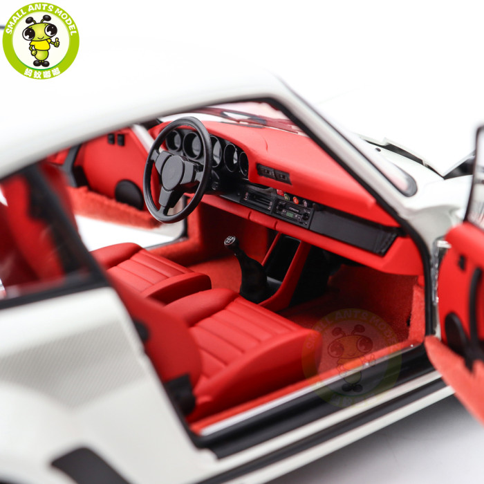 1/18 Porsche 911 Turbo 3.0 930 AUTOart 78113 Grand Prix White W / Turbo Stripes Model Toy Cars Gifts For Friends