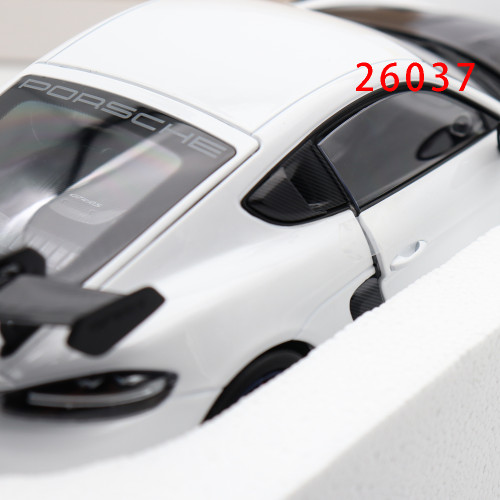 Defective 1/18 Porsche 718 Cayman GT4 RS 2023 Weissach Pack Norev 187257 White Diecast Model Car