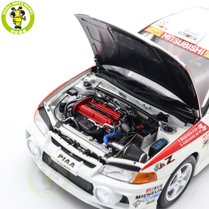 1/18 MOTORHELIX Mitsubishi EVO IV GSR Monte Carlo Livery Diecast Model Toy Car Gifts For Father Friends