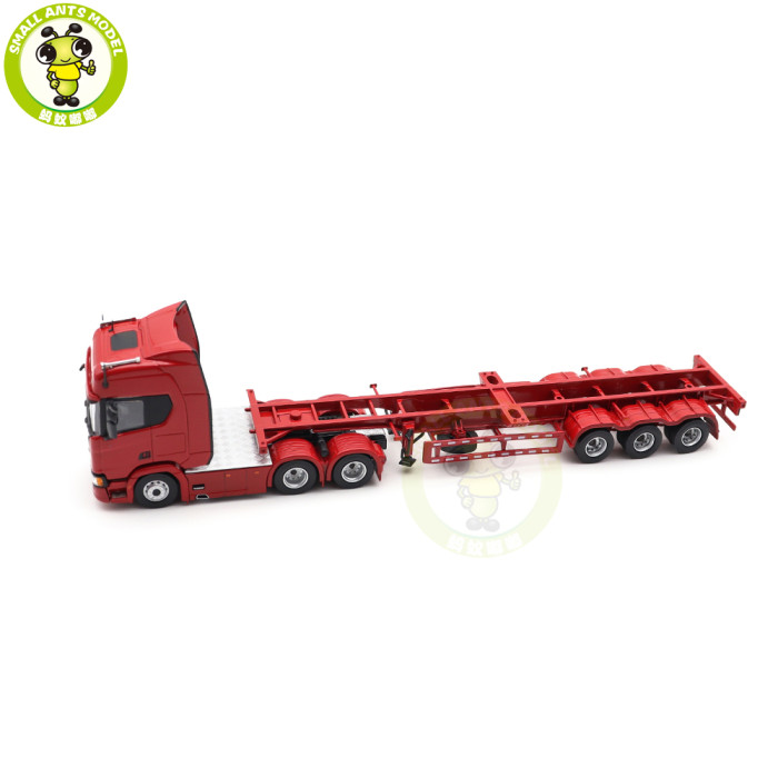 1/64 MASDI Scania 450R R450 Tractor Container Trailer Truck Cargo Diecast Model Toy Car Gifts For Friends