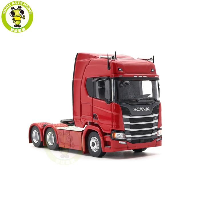 1/64 MASDI Scania 450R R450 Tractor Container Trailer Truck Cargo Diecast Model Toy Car Gifts For Friends