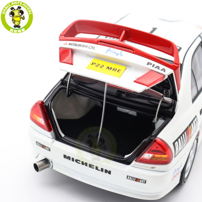 1/18 MOTORHELIX Mitsubishi EVO IV GSR Monte Carlo Livery Diecast Model Toy Car Gifts For Father Friends