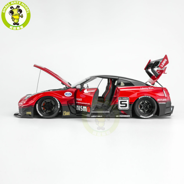 Pre-order 1/18 MOTORHELIX LB-SILHOUETTE WORKS GT NISSAN 35GT-RR VER Diecast Model Toy Car Gifts For Friends