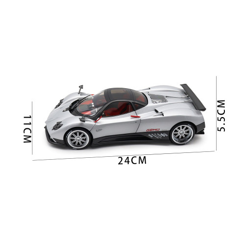 1/18 PAGANI ZONDA F 2005 Almost REAL Grigio Mercurio Diecast Model Toy Car Gifts For Friends