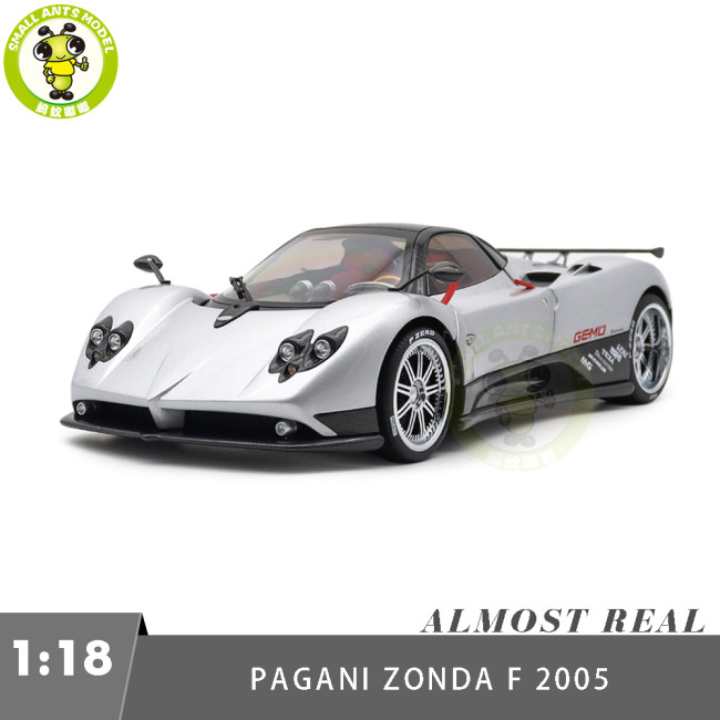 1/18 PAGANI ZONDA F 2005 Almost REAL Grigio Mercurio Diecast Model Toy Car Gifts For Friends
