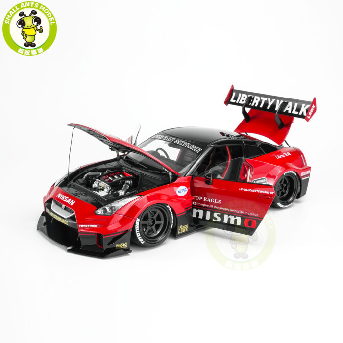Pre-order 1/18 MOTORHELIX LB-SILHOUETTE WORKS GT NISSAN 35GT-RR VER Diecast Model Toy Car Gifts For Friends