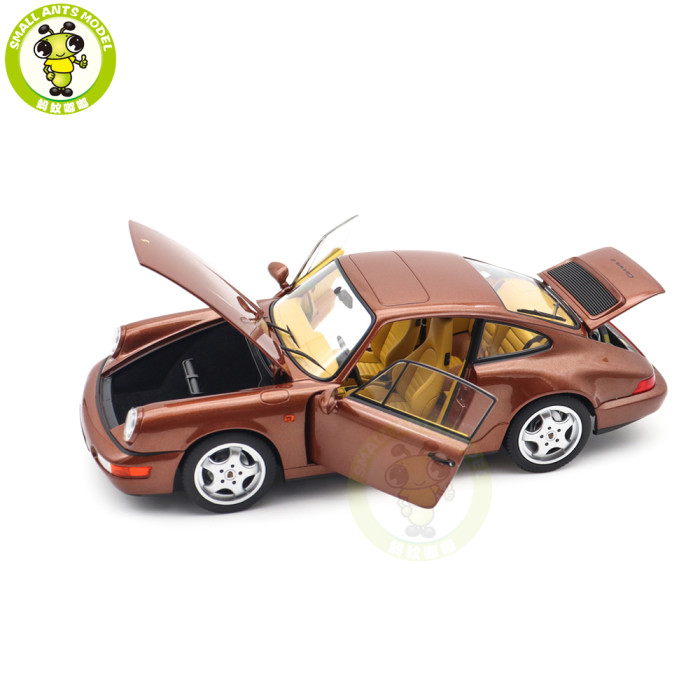 1/18 Porsche 964 911 Carrera 2 1992 Norev 187482 Cognac Brown Metallic Diecast Model Toys Car Gifts For Friends Father