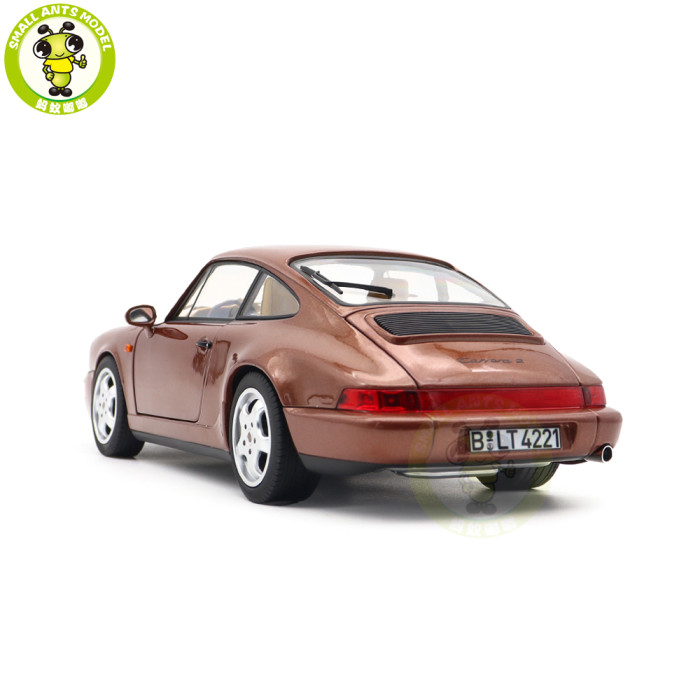 1/18 Porsche 964 911 Carrera 2 1992 Norev 187482 Cognac Brown Metallic Diecast Model Toys Car Gifts For Friends Father