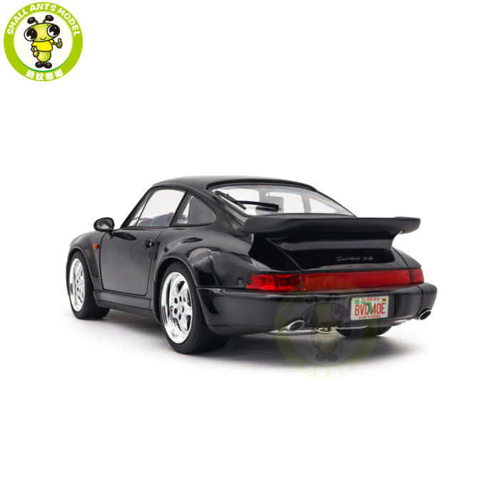 1/18 Porsche 911 Turbo 3.6 1994 Norev 187234 Black Diecast Model Toys Car Gifts For Friends Father