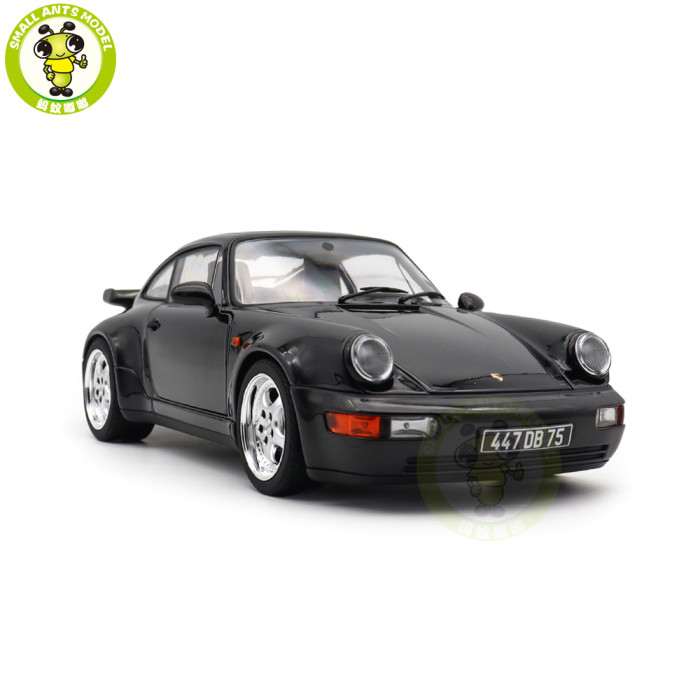 1/18 Porsche 911 Turbo 3.6 1994 Norev 187234 Black Diecast Model Toys Car Gifts For Friends Father