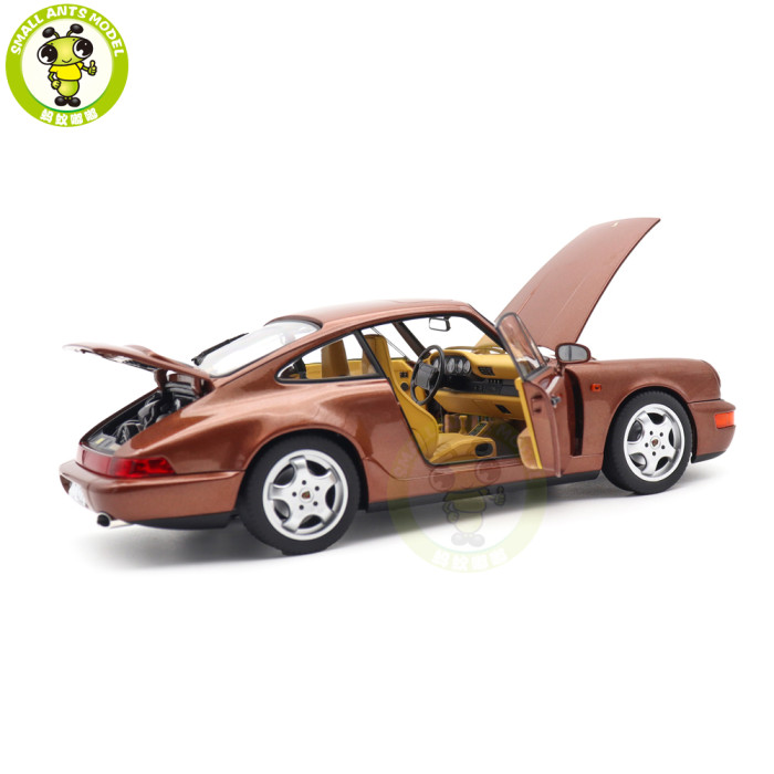 1/18 Porsche 964 911 Carrera 2 1992 Norev 187482 Cognac Brown Metallic Diecast Model Toys Car Gifts For Friends Father