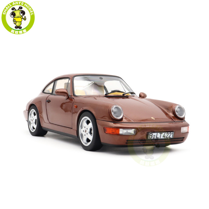 1/18 Porsche 964 911 Carrera 2 1992 Norev 187482 Cognac Brown Metallic Diecast Model Toys Car Gifts For Friends Father