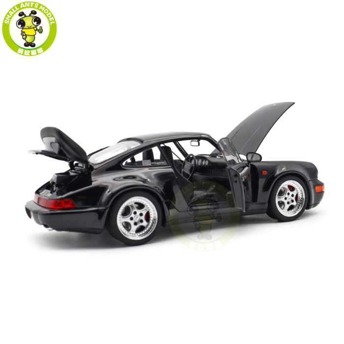 1/18 Porsche 911 Turbo 3.6 1994 Norev 187234 Black Diecast Model Toys Car Gifts For Friends Father