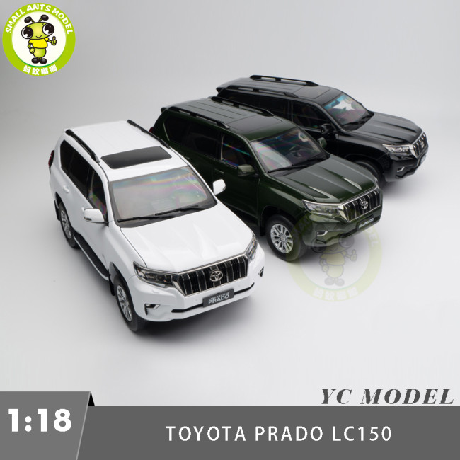 Pre-order YC Model 1/18 Toyota Land Cruiser Prado 2018 LC150 Diecast Model Car Toy Gifts For Friends