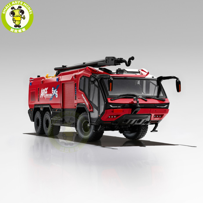 GuangTai 1/50 6×6 Aircraft Rescue Fire Fighting Vehicle Diecast Model Toy Car Gifts For Friends