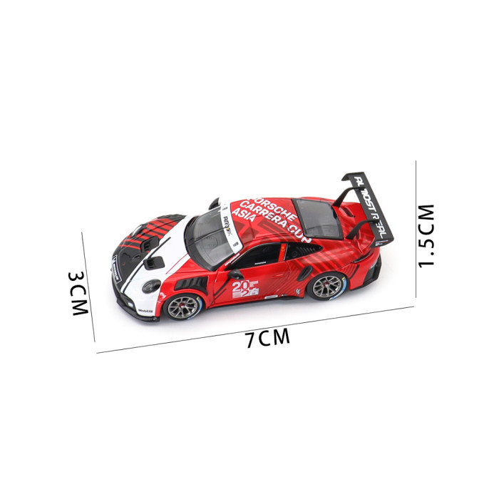 1/64 Almost Real Porsche 911 Cup ARbox Carrera Cup Asia 2026 Hero Car Diecast Model Toy Car Gifts For Friends