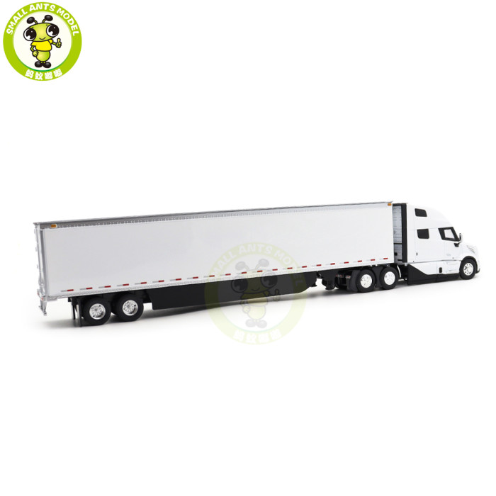 First Gear 1/50 VOLVO VNL 860 High Roof Sleeper 53  BOX Trailer W/Skirts Diecast Model Car Truck