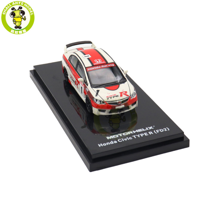 1/64 Honda Civic TYPE R FD2 MOTORHELIX Diecast Model Toy Car Gifts For Friends