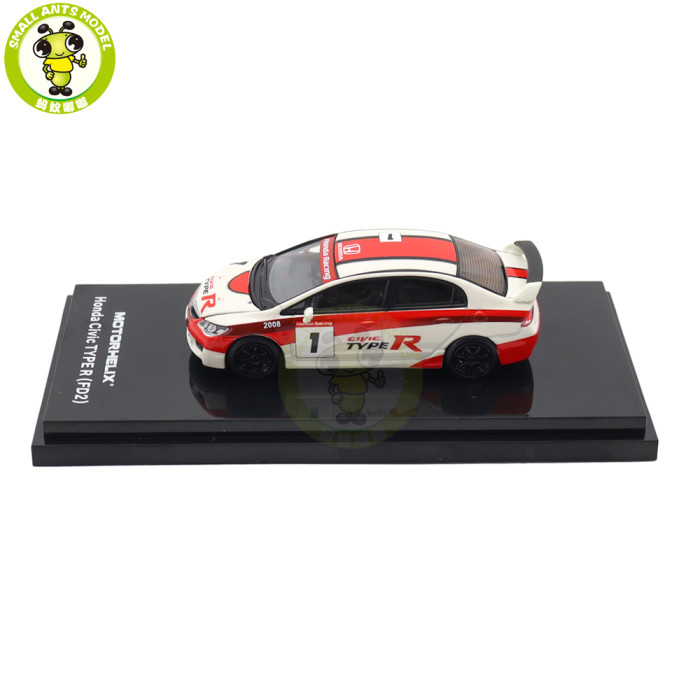1/64 Honda Civic TYPE R FD2 MOTORHELIX Diecast Model Toy Car Gifts For Friends