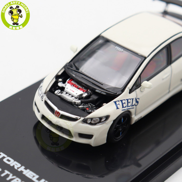 1/64 Honda Civic TYPE R FD2 MOTORHELIX Diecast Model Toy Car Gifts For Friends