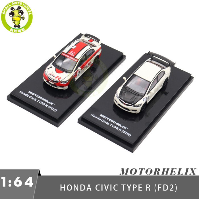 1/64 Honda Civic TYPE R FD2 MOTORHELIX Diecast Model Toy Car Gifts For Friends