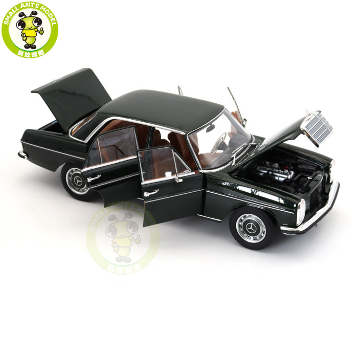 1/18 Mercedes Benz 200 1968 Norev 183780 Dark Olive Diecast Model Toy Car Gifts For Friends Father