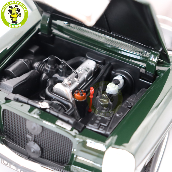 1/18 Mercedes Benz 200 1968 Norev 183780 Dark Olive Diecast Model Toy Car Gifts For Friends Father