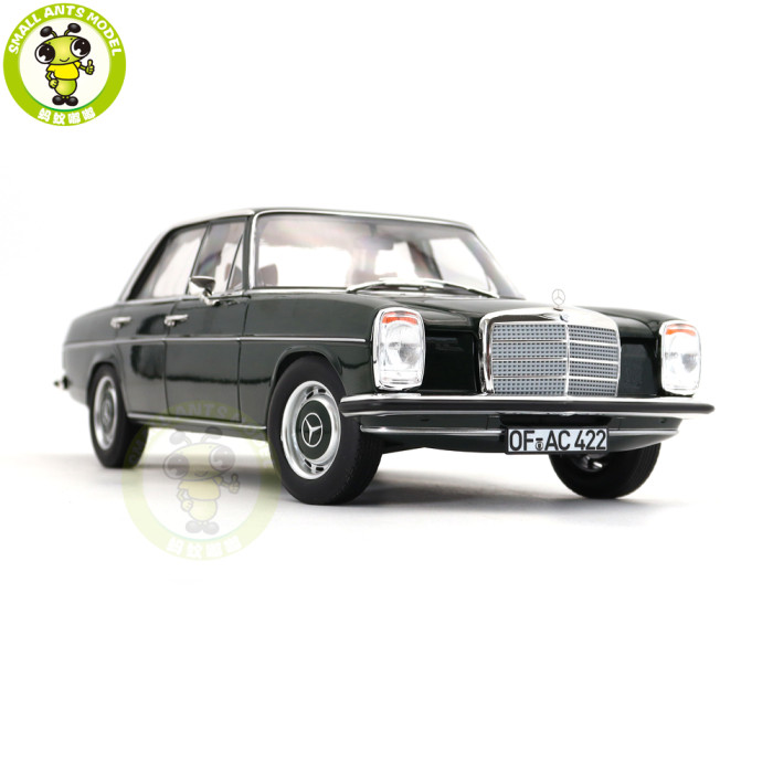 1/18 Mercedes Benz 200 1968 Norev 183780 Dark Olive Diecast Model Toy Car Gifts For Friends Father