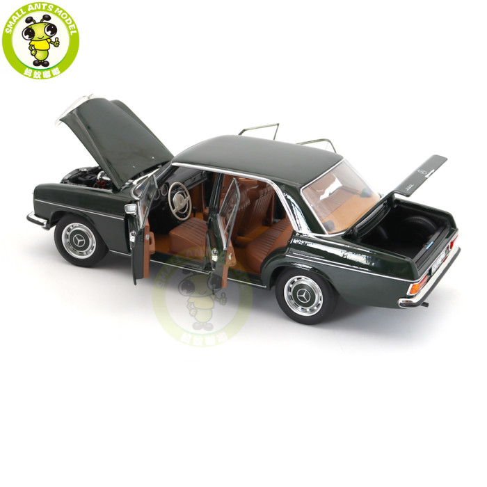 1/18 Mercedes Benz 200 1968 Norev 183780 Dark Olive Diecast Model Toy Car Gifts For Friends Father