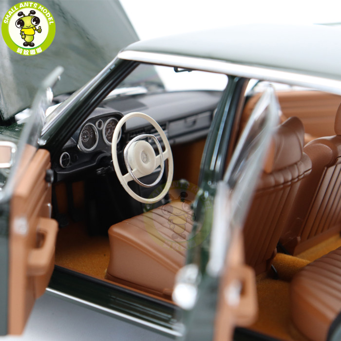 1/18 Mercedes Benz 200 1968 Norev 183780 Dark Olive Diecast Model Toy Car Gifts For Friends Father