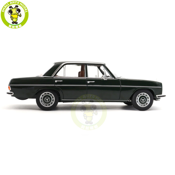 1/18 Mercedes Benz 200 1968 Norev 183780 Dark Olive Diecast Model Toy Car Gifts For Friends Father