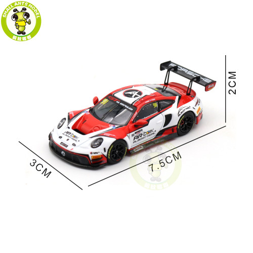 Almost Real 1/64 Porsche 911 GT3 R 2025 GT World Challenge Asia Okayama #911 Diecast Model Toy Car Gifts For Friends